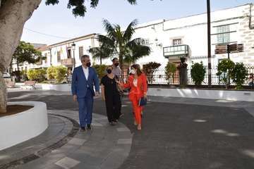 Visita oficial a Telde de Román Rodríguez, vicepresidente del Gobierno de Canarias/TA y Acfi Press.